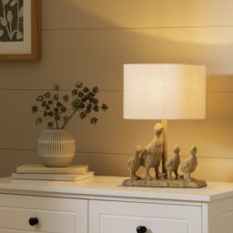 Argos Home Resin Duck Family Table Lamp -Light Oak & Natural - thumbnail 2