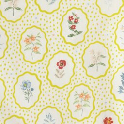Argos Home Floral Woodblock Yellow Bedding Set - Superking - thumbnail 2