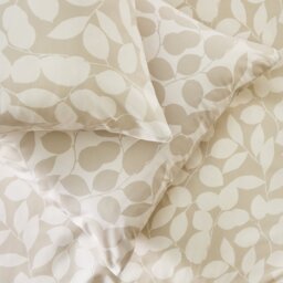 Argos Home Polycotton Floral Leaf Natural Bedding Set - Double - thumbnail 2