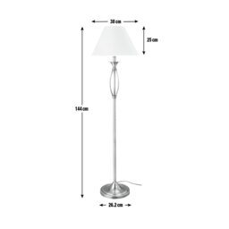 Argos Home Milan Floor Lamp - Antique Brass - thumbnail 2