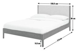 Habitat Loxley Kingsize Wooden Bed Frame - Oak - thumbnail 2
