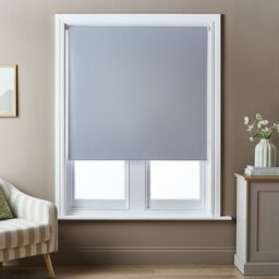 Argos Home No Drill Twist Blackout Grey Roller Blind - 60cm - thumbnail 1