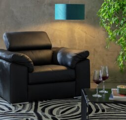 Argos Home Valencia Leather Armchair - Grey - thumbnail 2