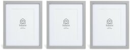 Habitat Grey Wooden 3 Pk Picture Frames - Mixed Sizes - thumbnail 2