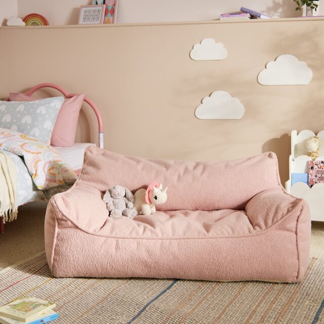 Kaikoo Kids Double Chair Bean Bag - Pink - image 1