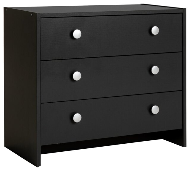 Argos Home Seville 3 Drawer Chest - Anthracite - image 1