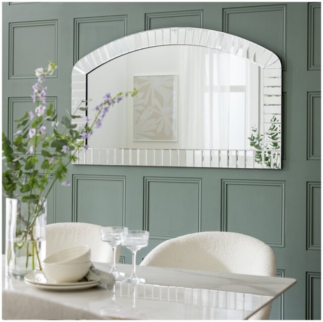 Argos Home Mosaic Overmantle Arch Wall Mirror - 130x85cm - image 1