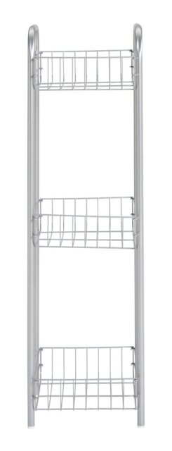 Argos Home 3 Tier Square Kitchen Trolley - Silver - image 1