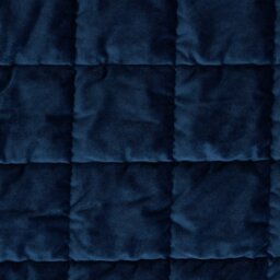 Habitat  Velvet Quilted Bedspread - Navy - 200x150cm - thumbnail 2