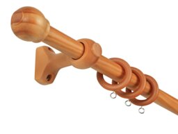 Argos Home Wooden Fixed Curtain Pole - 180cm - thumbnail 2