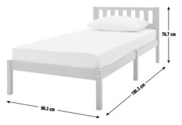 Habitat Ronnie Single Bed Frame and Drawer - White - thumbnail 2
