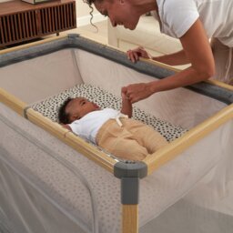Tutti Bambini Cozee Go Crib - Oak Charcoal - thumbnail 2