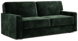 Jay-Be Linea Velvet 3 Seater Sofa Bed - Dark Green - thumbnail 1