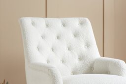 Birlea Padstow Boucle Armchair - White - thumbnail 2