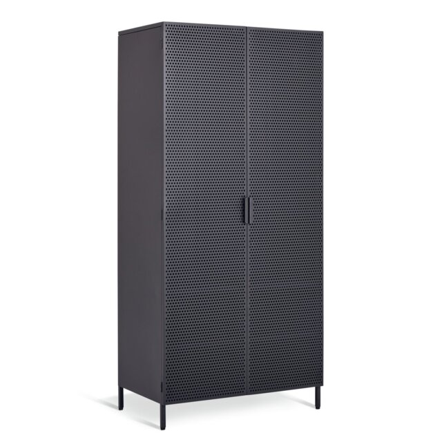Habitat Landan 2 Door Wardrobe - Anthracite - image 1