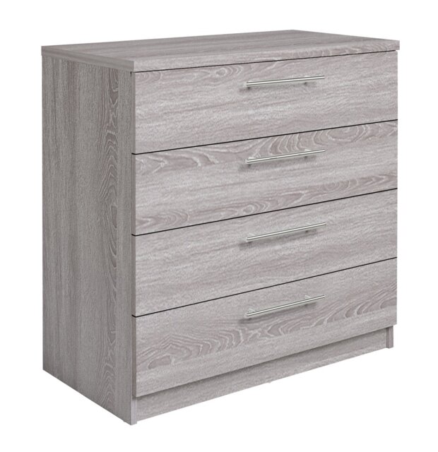 Argos Home Brisbane 4 Drawer Chest - Grey Oak - image 1
