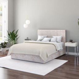 Aspire Grant Mirazzi Double End Lift Ottoman Bed - Natural - thumbnail 1