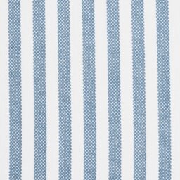Habitat Oxford Printed Stripe Blue Fitted Sheet - King size - thumbnail 2