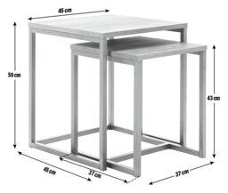 Habitat Nomad Nest of 2 Tables -  Natural - thumbnail 2