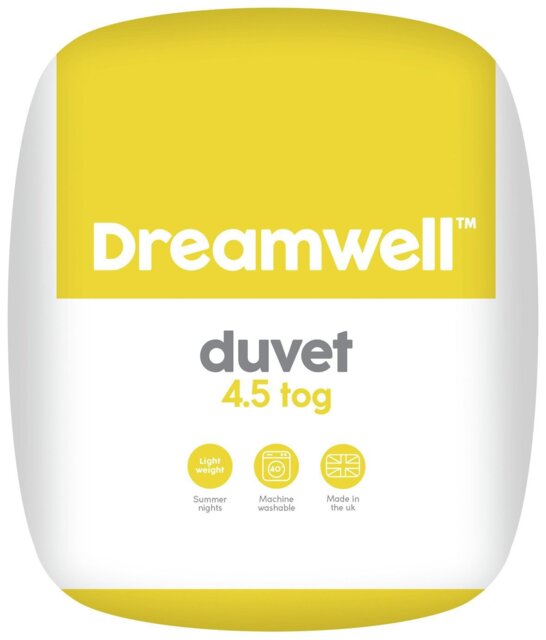 Dreamwell Light Weight 4.5 Tog Duvet - Single - image 1