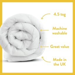 Dreamwell Light Weight 4.5 Tog Duvet - Single - thumbnail 2