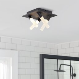 Argos Home Metal 4 Light LED Bathroom Flush Ceiling Light