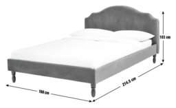 Habitat Sophia Kingsize Velvet Bed Frame - Orange - thumbnail 2