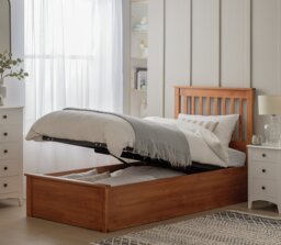 Argos Home Aspley Single Wooden End Lift Ottoman - Oak Stain - thumbnail 2