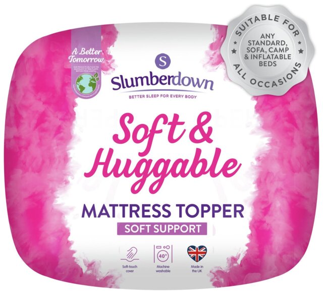 Slumberdown Soft & Huggable 3cm Mattress Topper - Double - image 1