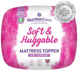 Slumberdown Soft & Huggable 3cm Mattress Topper - Double - thumbnail 1