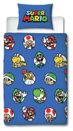 Nintendo Super Mario Blue Kids Bedding Set - Single - thumbnail 2