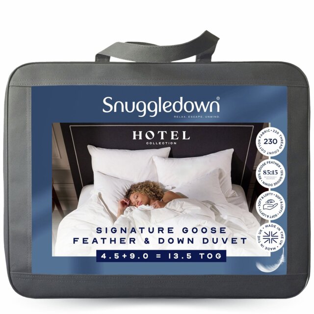 Snuggledown Hotel Goose Feather & Down All Season Duvet 13.5 Tog - King - image 1