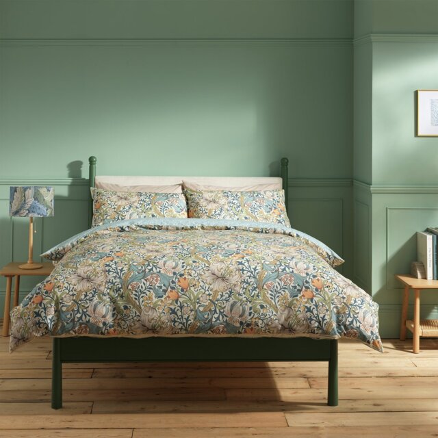 Habitat x Morris & Co. Golden Lily Blue Bedding Set - Single - image 1