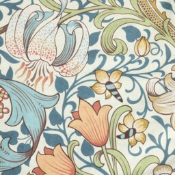 Habitat x Morris & Co. Golden Lily Blue Bedding Set - Single - thumbnail 2