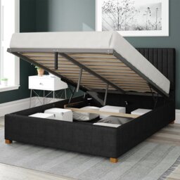 Aspire Grant Weave Superking Ottoman Bedframe - Ebony - thumbnail 2