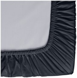 Habitat Pure Cotton 200TC Navy Fitted Sheet - Kingsize - thumbnail 2