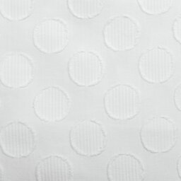 Habitat Cotton Clipped Dot White Bedding Set - Superking - thumbnail 2