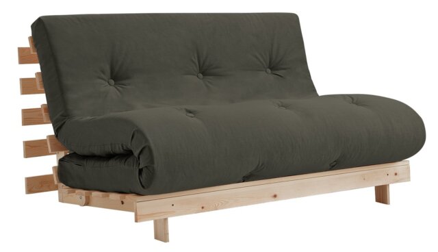 Kyoto Tosa 2 Seater Futon Sofa Bed - Grey - image 1