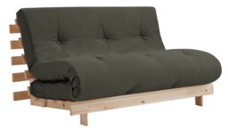 Kyoto Tosa 2 Seater Futon Sofa Bed - Grey - thumbnail 1
