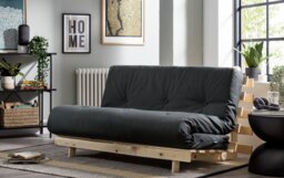 Kyoto Tosa 2 Seater Futon Sofa Bed - Grey - thumbnail 2