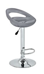 Argos Home Ottawa Gas Lift Bar Stool - Grey - thumbnail 1
