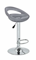 Argos Home Ottawa Gas Lift Bar Stool - Grey - thumbnail 2