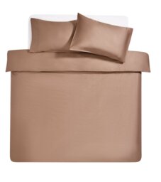 Habitat 400TC Stitch Detail Mocha Bedding Set - King size