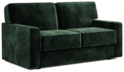 Jay-Be Linea Velvet 2 Seater Sofa Bed - Dark Green - thumbnail 1