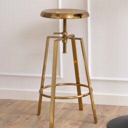 Furniture To Go Goose Metal Bar Stool - Brass - thumbnail 1