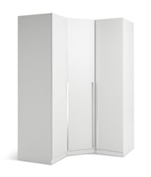 Habitat Munich Corner 3 Door Wardrobe - White - thumbnail 1