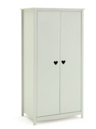 Argos Home Kids Mia 2 Door Wardrobe - White - thumbnail 1