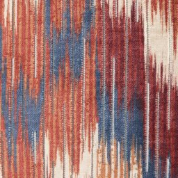 Habitat Velvet Jacquard Cushion - Rust - 43x43cm - thumbnail 2