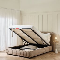 Habitat Beatrix Kingsize End Lift Ottoman Bed - Mink - thumbnail 2