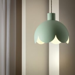 Habitat Sage Scallop Metal Easy Fit Lampshade - 30cm - thumbnail 2